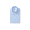 LS Cotton Oxford Sport Shirt - Morris Solid - Serenity Blue
