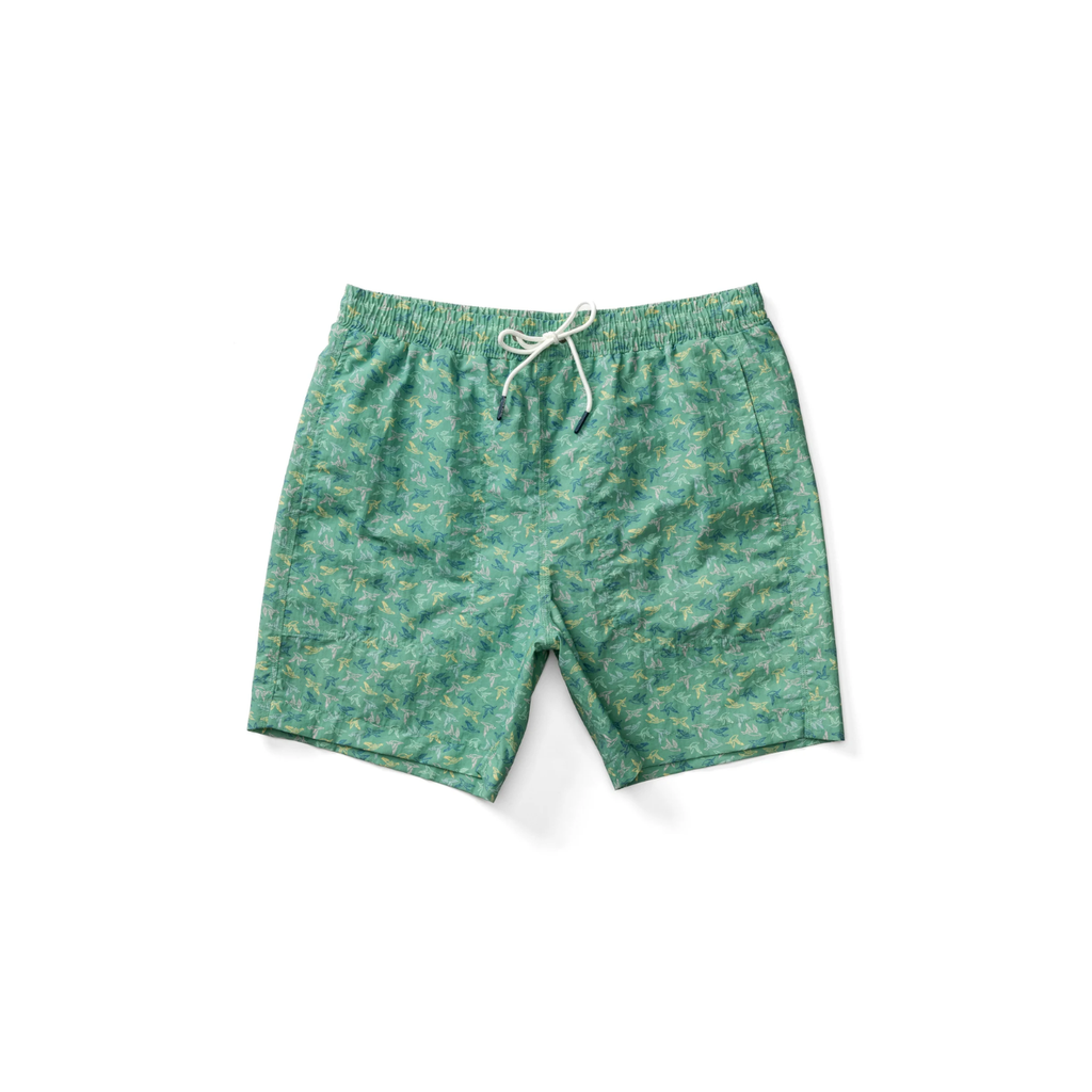 6" Print Sailport Swim Short - Aspen Green