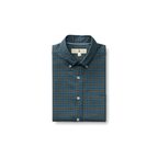 LS Cotton Flannel Sport Shirt - Wexler Plaid - Stormy Teal