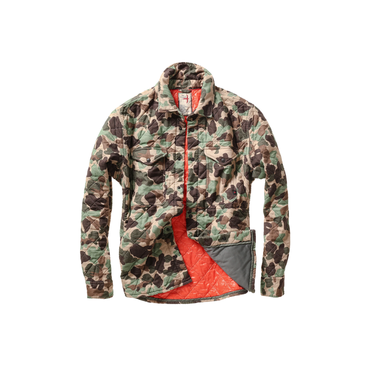 Quilted Flannel Shirt Jacket - Duck Camo