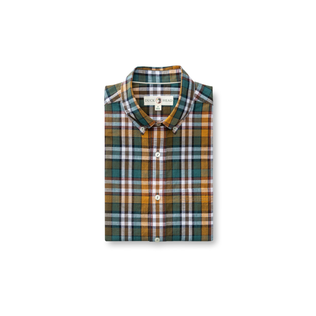 LS Cotton Slub Sport Shirt - Toni Plaid - Amberwood