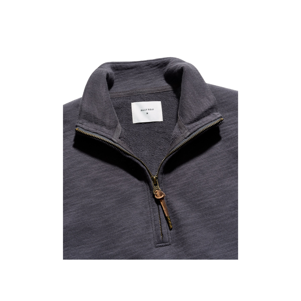 French Terry Half Zip - Asphalt