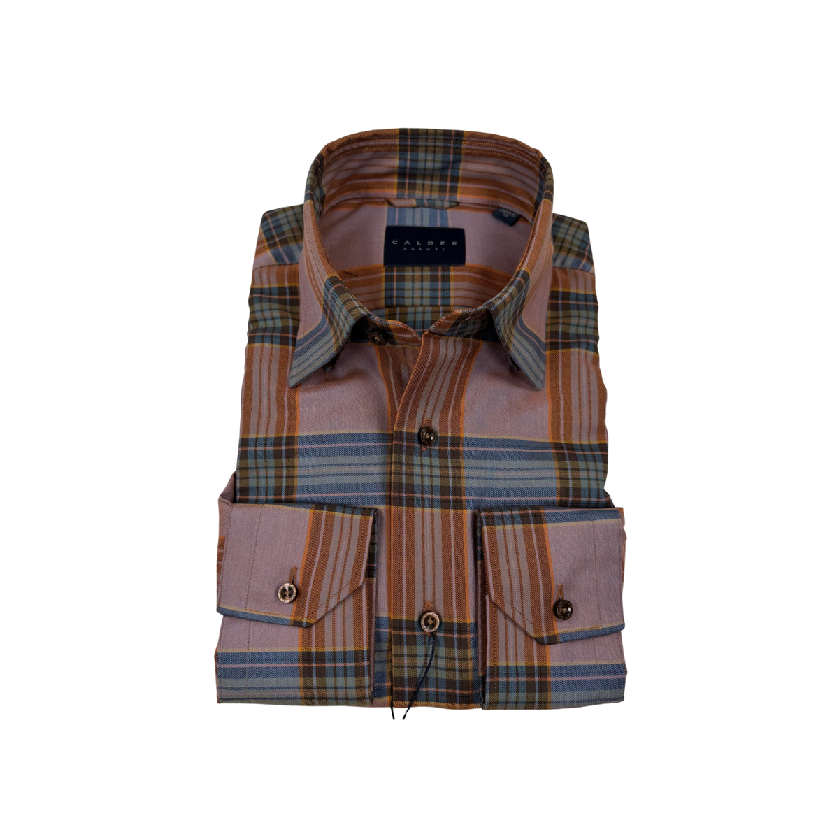 Luxe Melange Twill Color Saturated Tartan - Ember