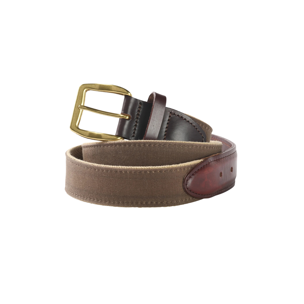 Waxed Canvas Belt - Brown