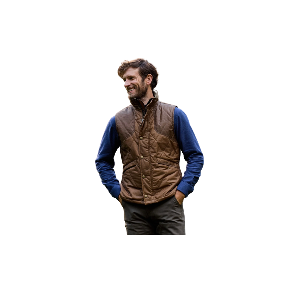 Quilted Paddock Vest - Tabacco