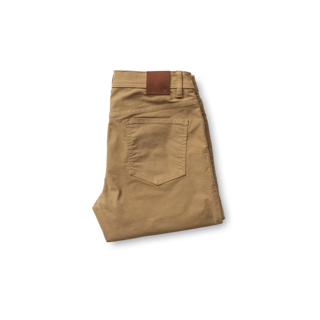 Weldon Garment Dyed Five-Pocket Pant - Rustic Brown