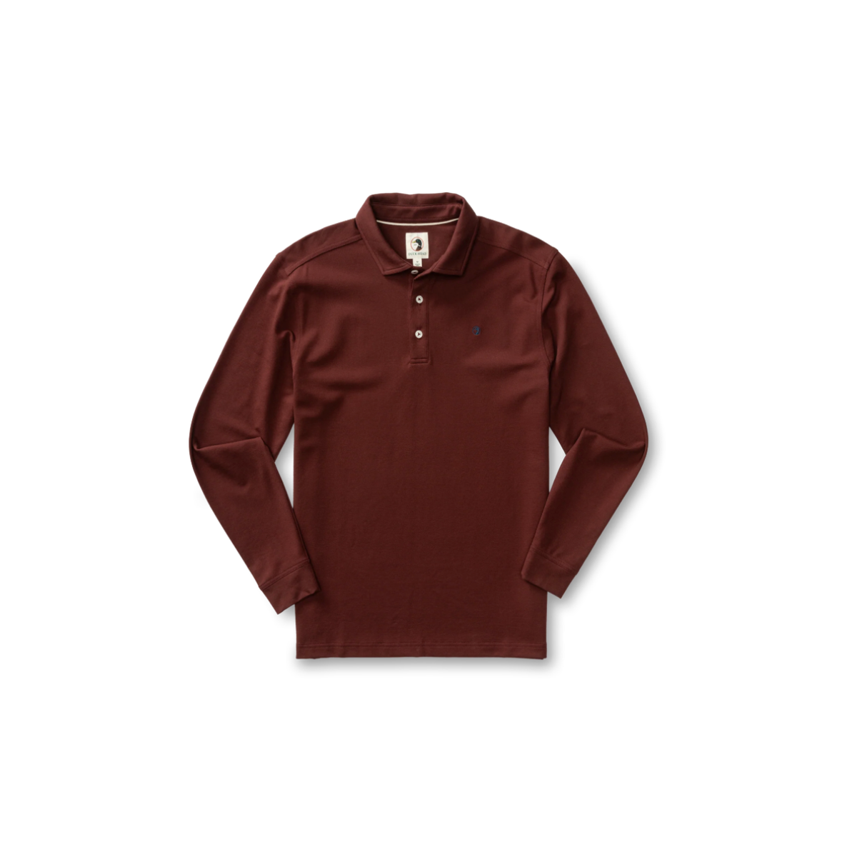 LS Hanover Pima Cotton Pique Polo Solid - Burgundy Brown