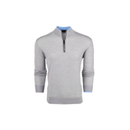 Saratoga Quarter Zip - Light Grey Heather