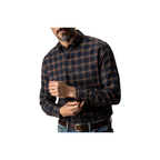 LS Cotton Flannel Sport Shirt - Drayden Plaid - Dark Olive Heather