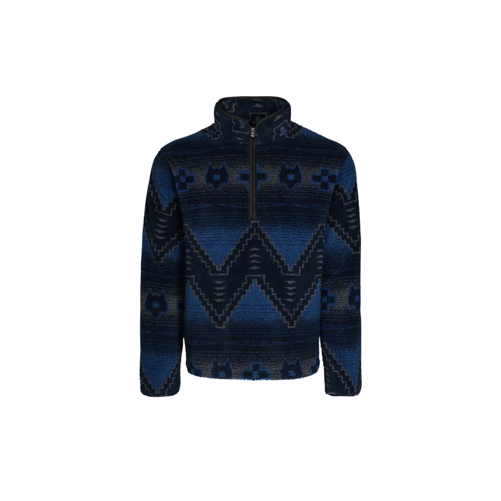 Guardian Sherpa Fleece Half Zip - Midnight Maltese Blue