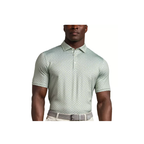 Drive Time Polo - Cool Mint Square Geo