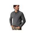 Jonas Merino Polo Sweater - Fossil Gray Heather