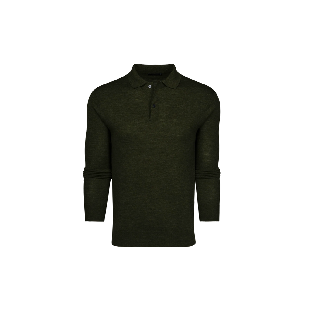 Saratoga LS Sweater Polo - Midnight Camp