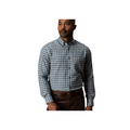 LS Cotton Flannel Sport Shirt - Radcliffe Plaid - Windblown Sky