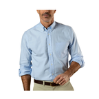 LS Cotton Oxford Sport Shirt - Morris Solid - Serenity Blue