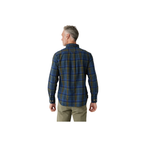 No 5 Classic Button Down Collar LS Shirt - Indigo/Olive Check