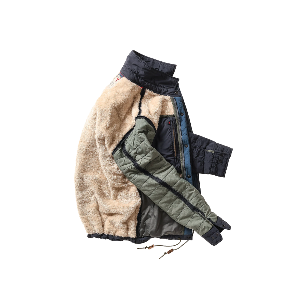 Quilted Superfleece Jacket - Navy