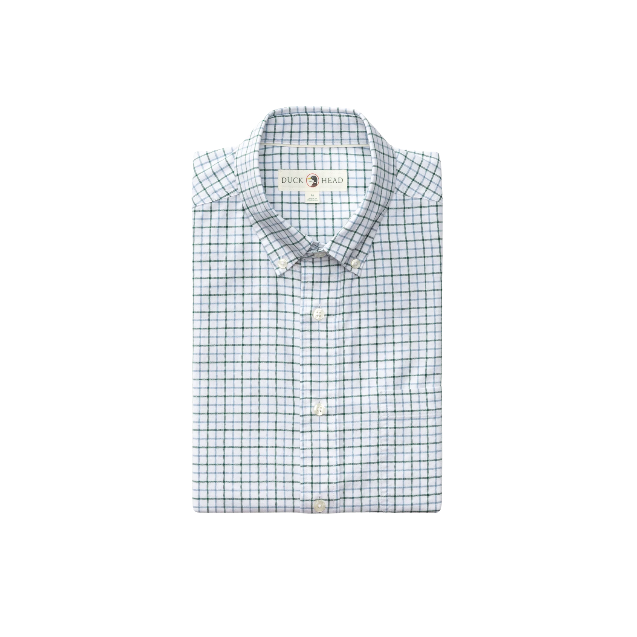 LS Cotton Oxford Sport Shirt - Kline Plaid - Hunter Green