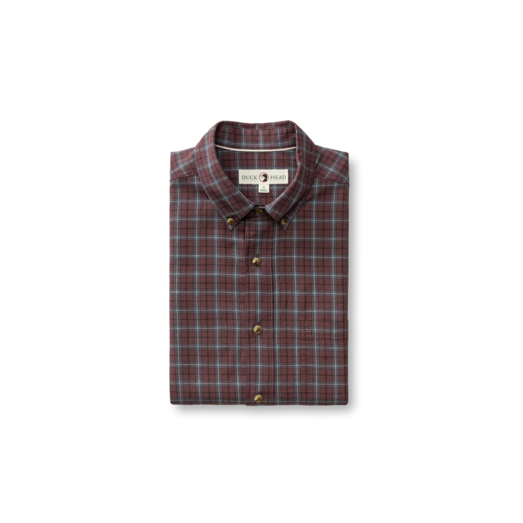 LS Cotton Wool Sport Shirt - Mercer Plaid - Huckleberry
