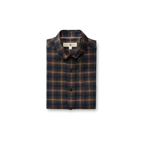 LS Cotton Flannel Sport Shirt - Drayden Plaid - Dark Olive Heather
