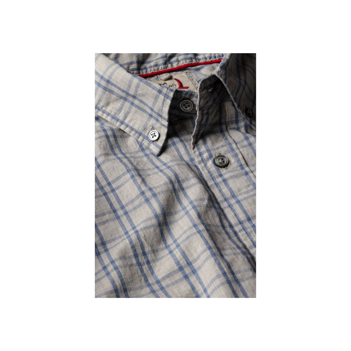 Dress Blues - Light Grey Heather/Blue Grid