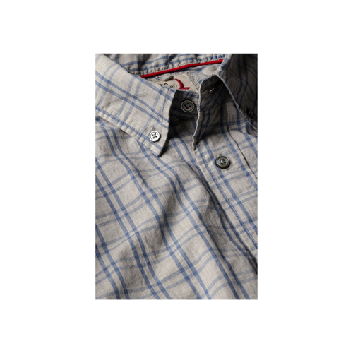 Dress Blues - Light Grey Heather/Blue Grid