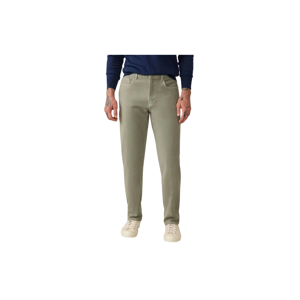 Stretch Terry 5 Pocket - Island Olive