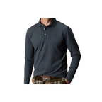 LS Hanover Pima Cotton Pique Polo Solid - Washed Navy