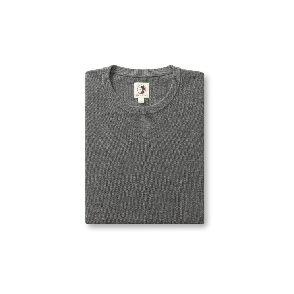 Henson Merino Crewneck Sweater - Brushed Nickel Heather