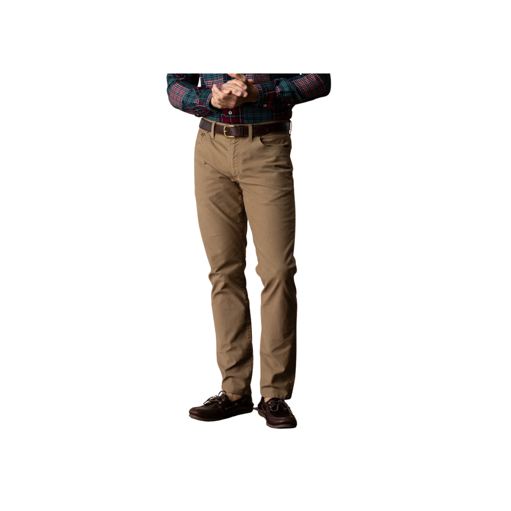 Weldon Garment Dyed Five-Pocket Pant - Rustic Brown