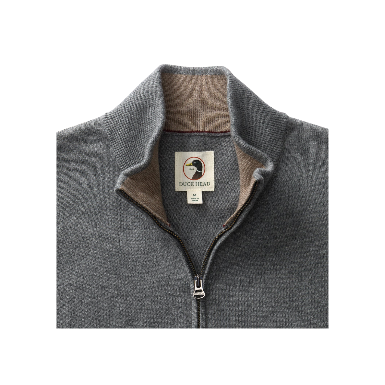 Ridley Cotton Cashmere 1/4 Zip Sweater - Monument Gray Heather