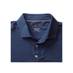 SS Long Drive Performance Polo - Whit Stripe - Navy Peony