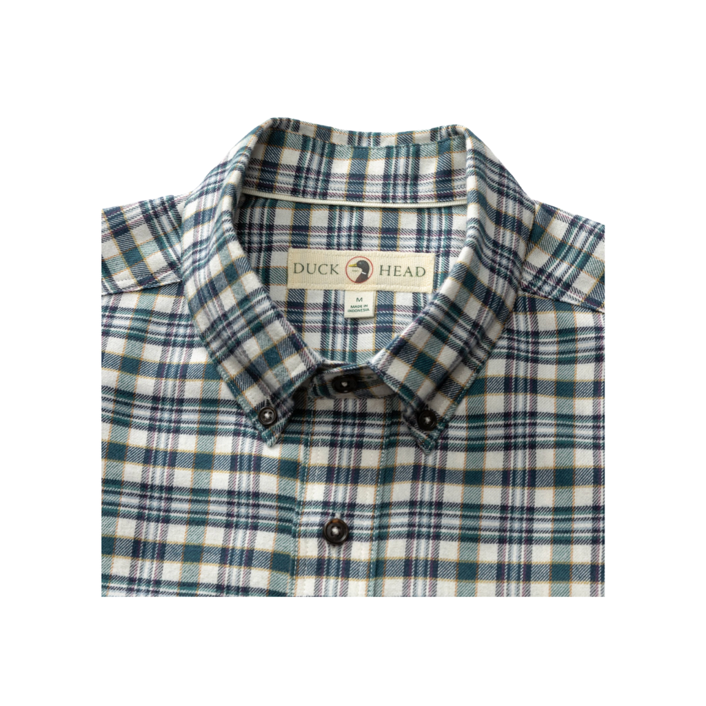 LS Cotton Flannel Sport Shirt - Radcliffe Plaid - Windblown Sky