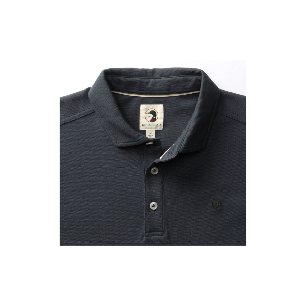 LS Hanover Pima Cotton Pique Polo Solid - Washed Navy