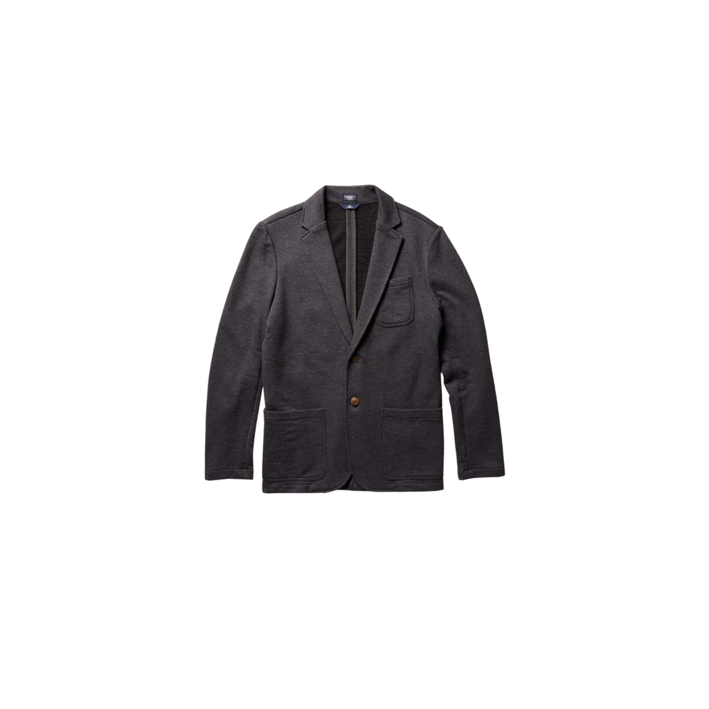 Inlet Knit Blazer - Black Sky Melange