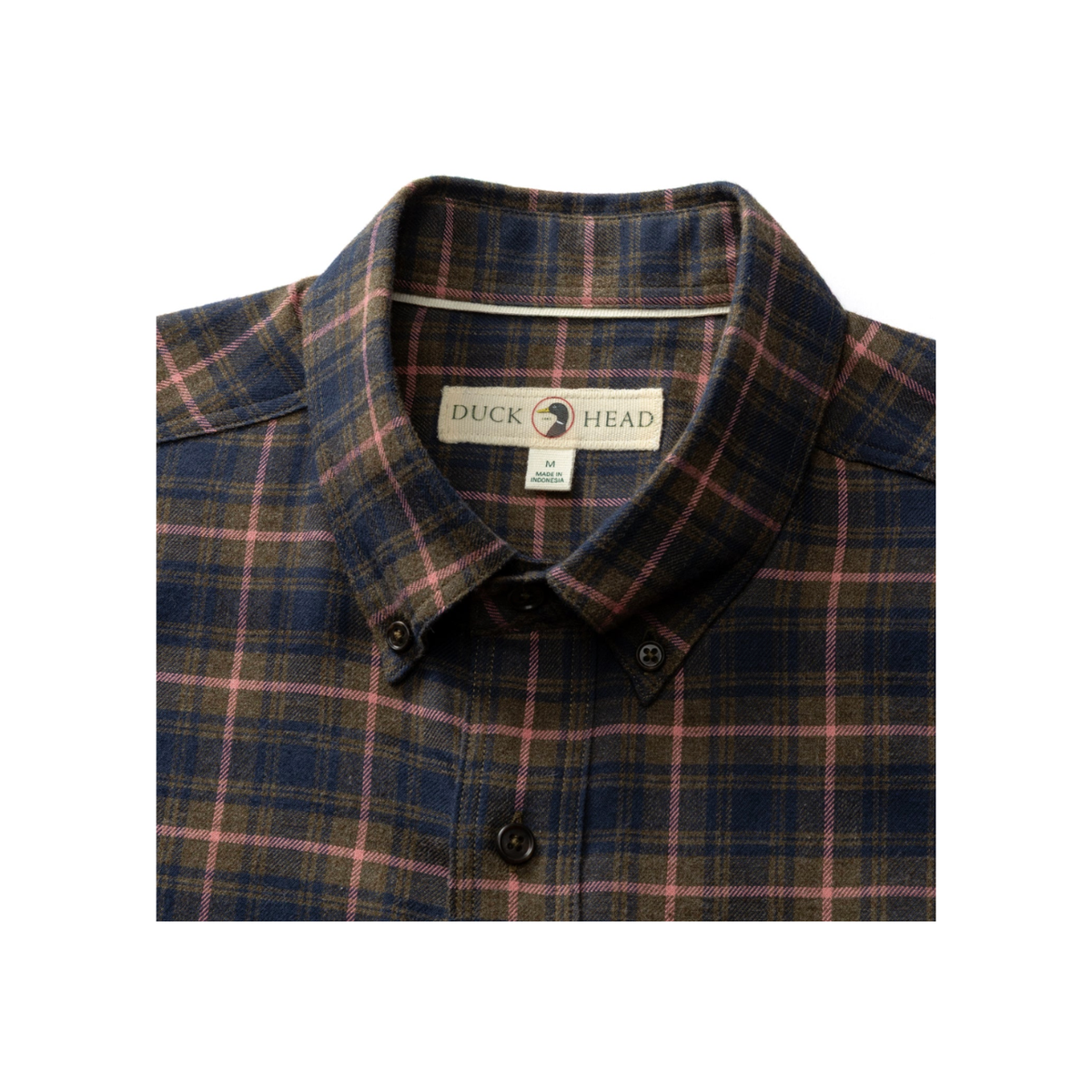 LS Cotton Flannel Sport Shirt - Drayden Plaid - Dark Olive Heather