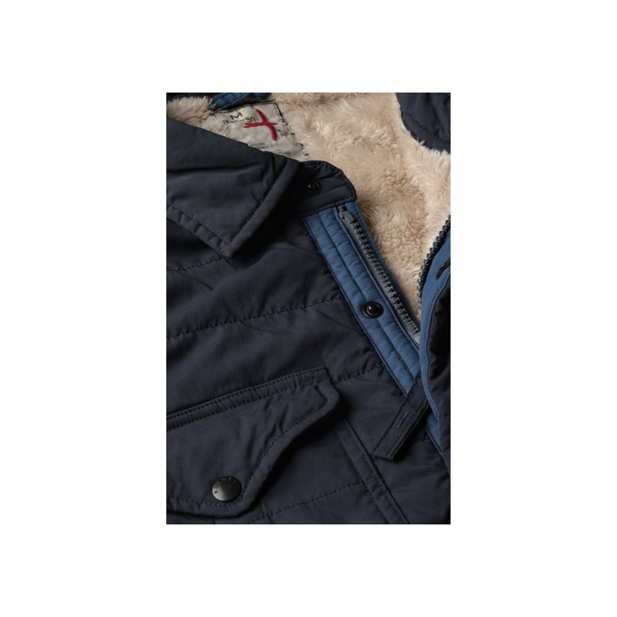 Quilted Superfleece Jacket - Navy