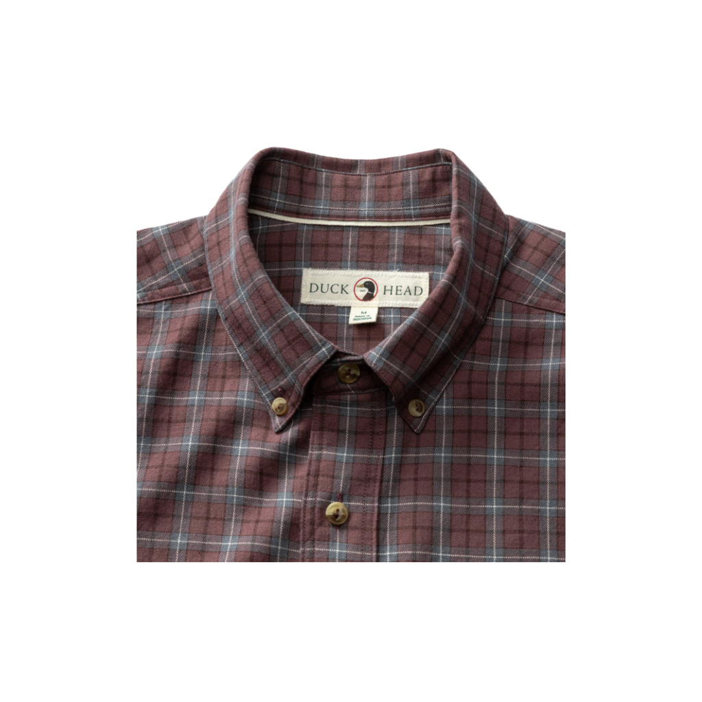 LS Cotton Wool Sport Shirt - Mercer Plaid - Huckleberry