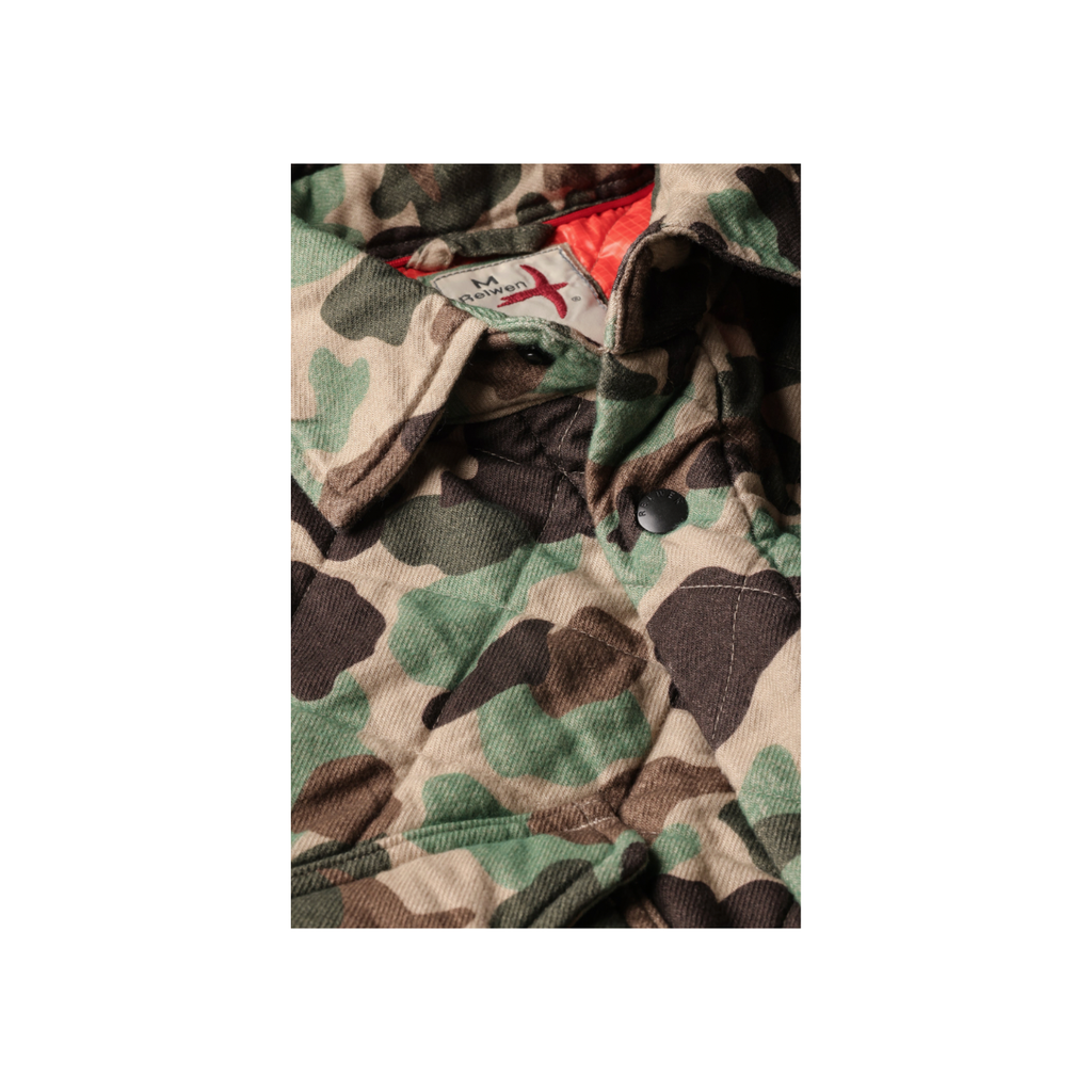Quilted Flannel Shirt Jacket - Duck Camo