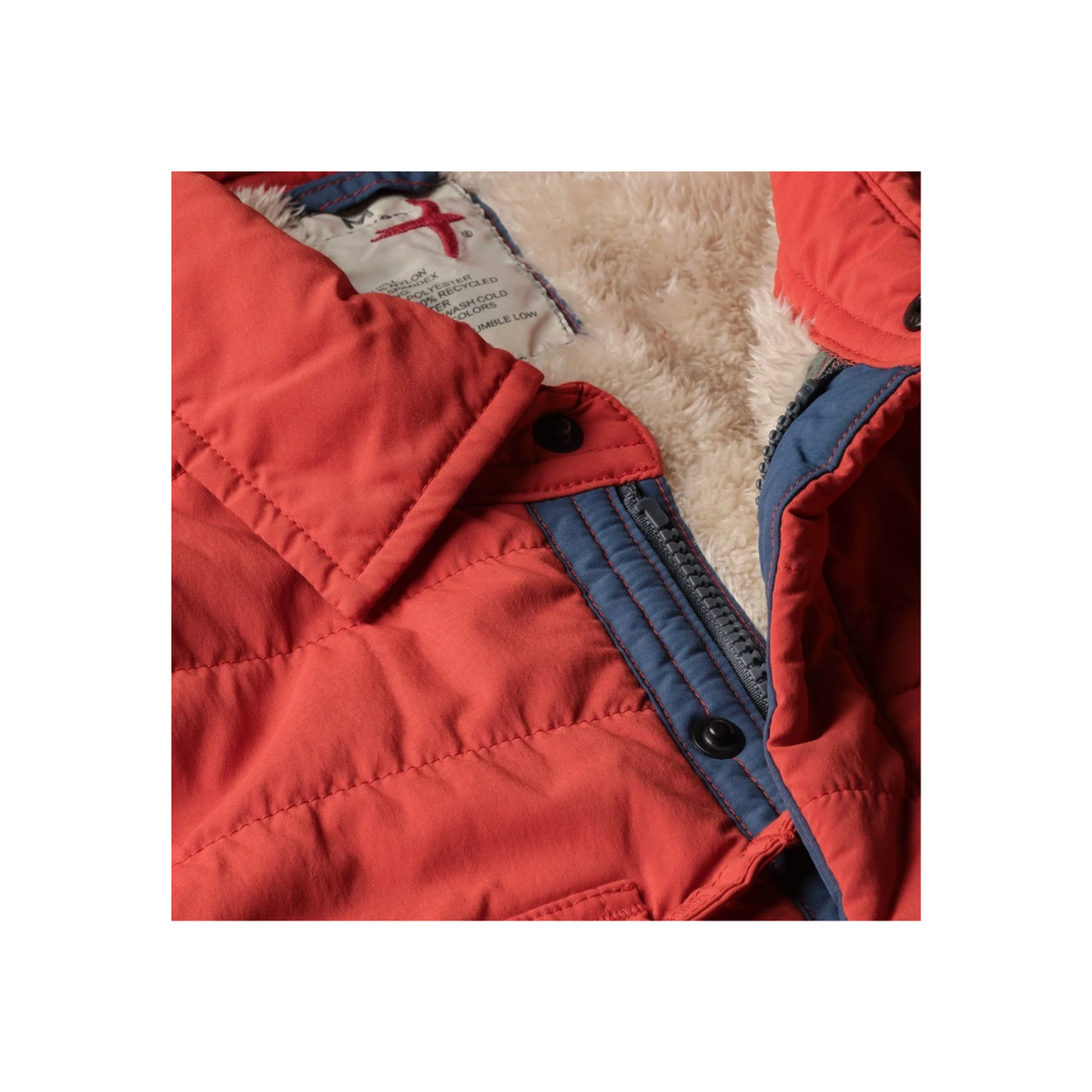 Quilted Superfleece Jacket - Dk Orange