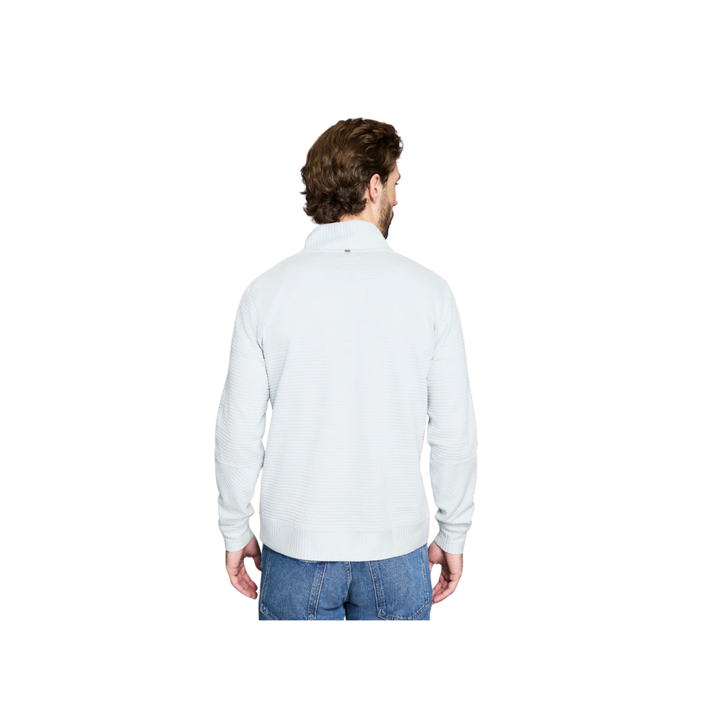 Quilted Half Zip - Beach Blue