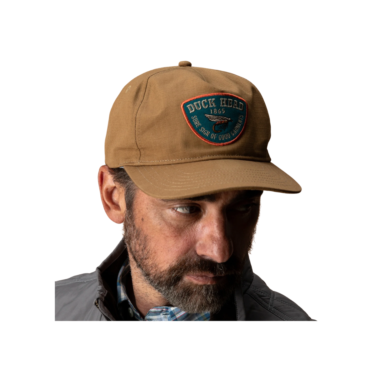 Fly Lure Ripstop Unstructured 5-Panel Hat - Bronze Brown