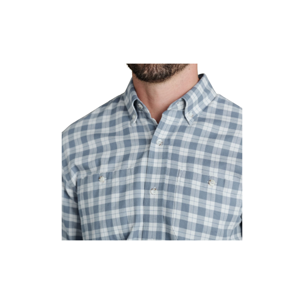 Dixon Brushed Cotton Twill Shirt - Fog