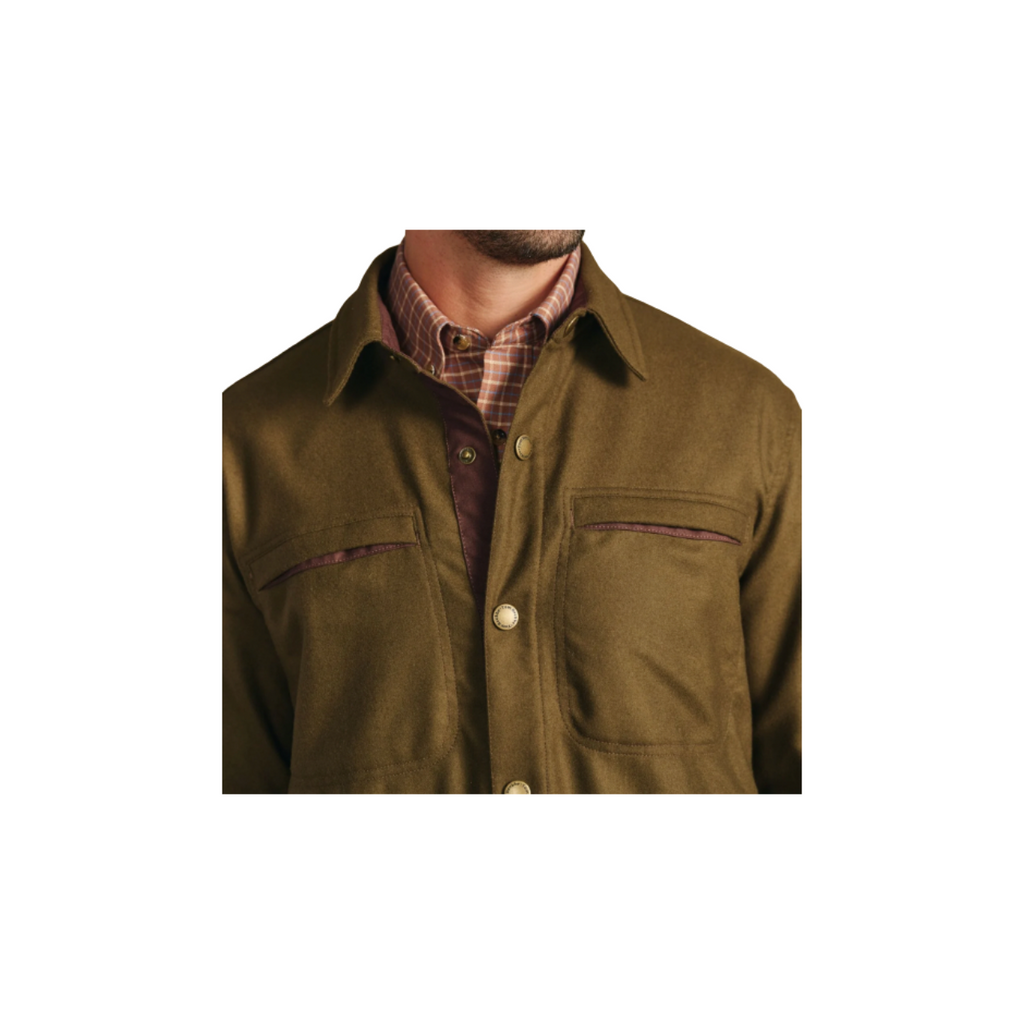 Westport Wool Overshirt - Brush Olive