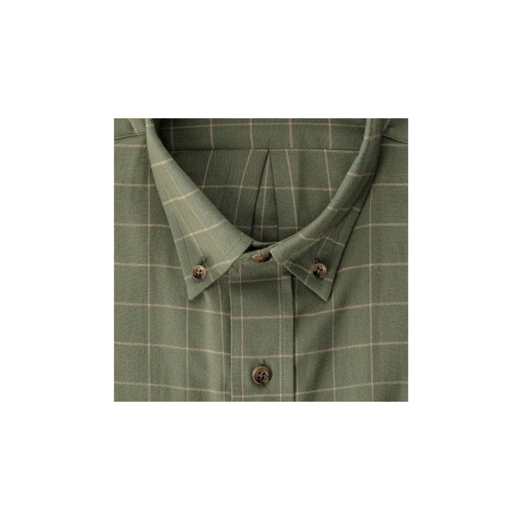 Dixon Brushed Cotton Twill Shirt - Loblolly
