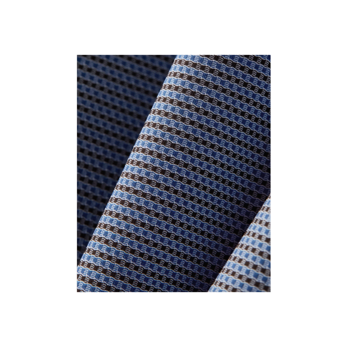 Commuter Shirt Spread Collar - Bold Blue/Brown Gingham