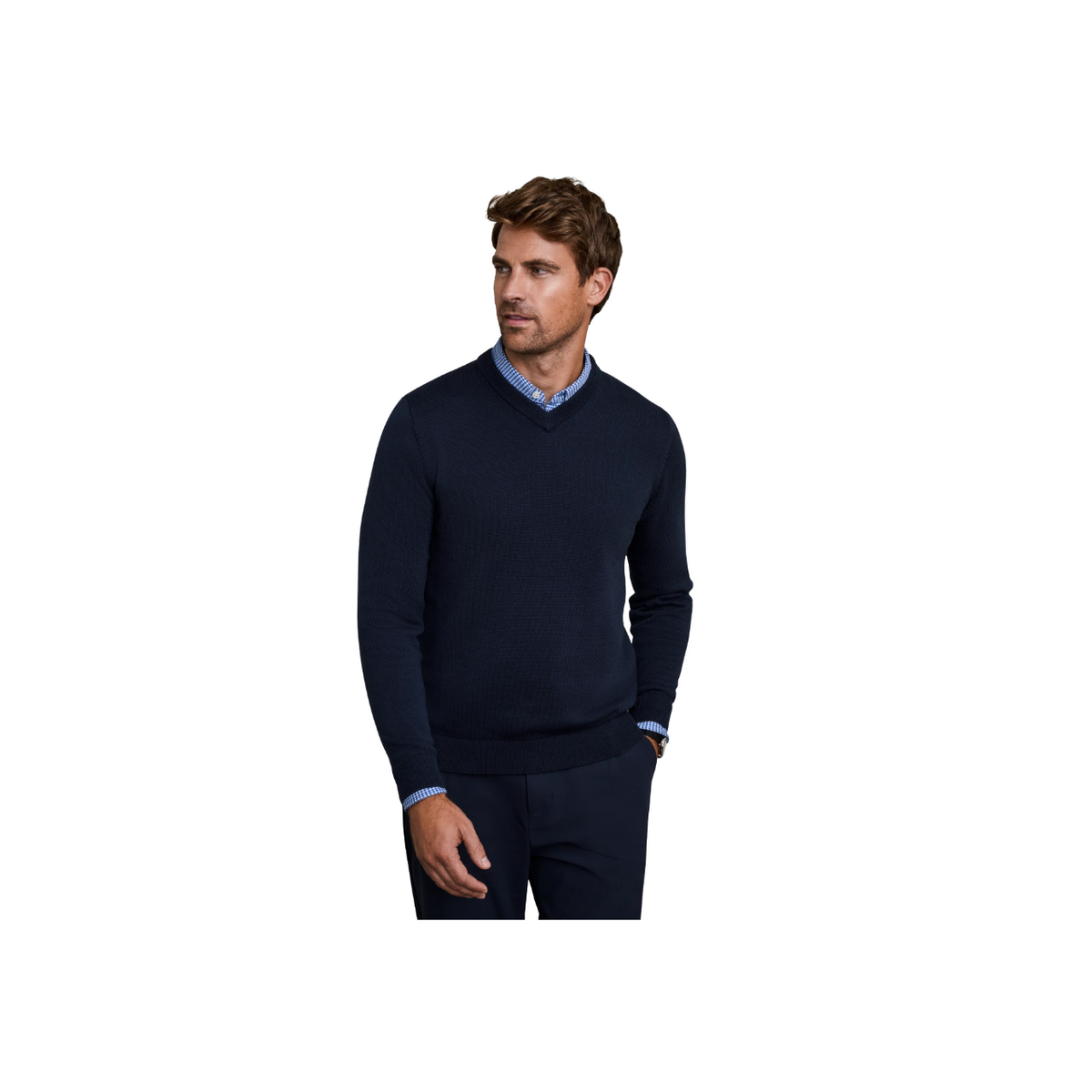Commuter V-Neck Sweater - True Navy