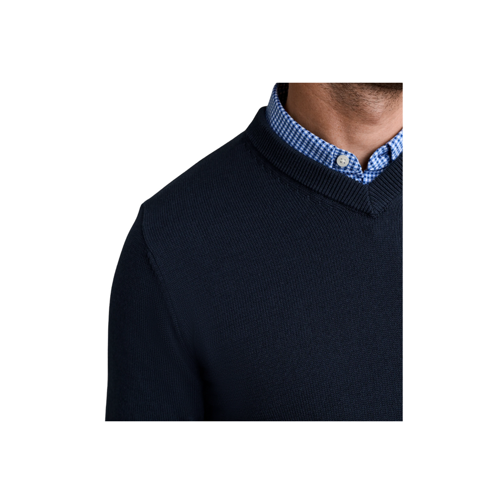 Commuter V-Neck Sweater - True Navy