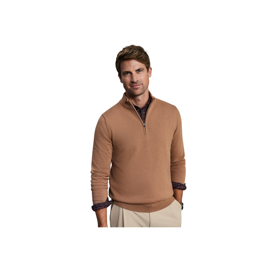 Commuter 1/4 Zip Sweater - Pecan