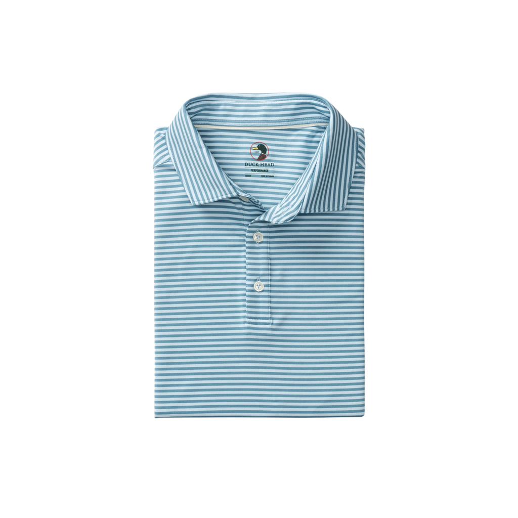SS Long Drive Performance Polo - Windor - Sunwashed Blue